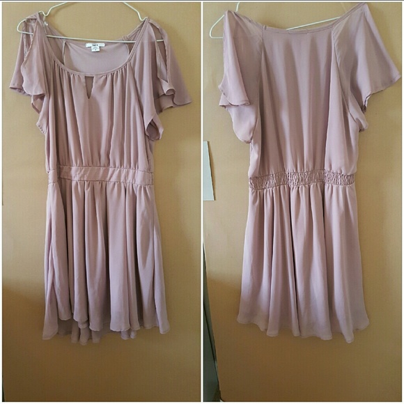 BARIII frilly chiffon dress in M