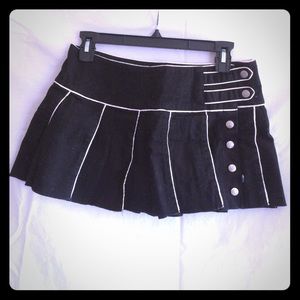 Pleated Punk Rock Skirt