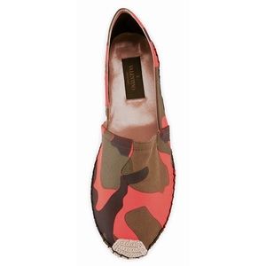 NEW Valentino Army Green Camo Slip-ons