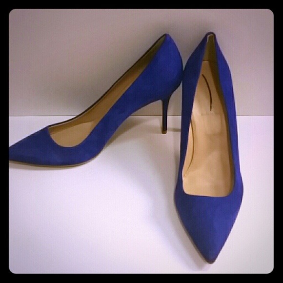 SOLD J Crew Elsie Deep Violet Suede Pumps