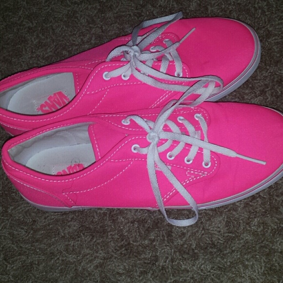 Neon pink Vans