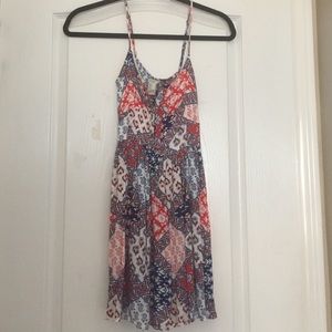 Cute short floral print dress