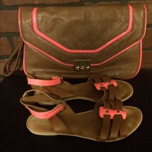 Flash sale!! ALDO sandals & matching clutch
