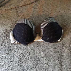 Navy blue bra and pink Victoria secret