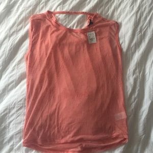sheer peach top