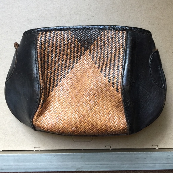 Hand Woven Straw Clutch