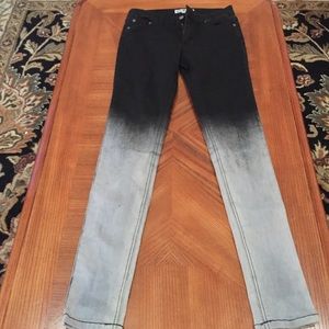Black Ombré super skinny jeans from Hot Topic
