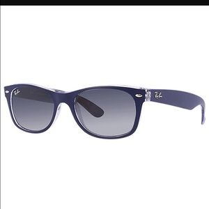 Polarized navy blue rayban new wayfarer