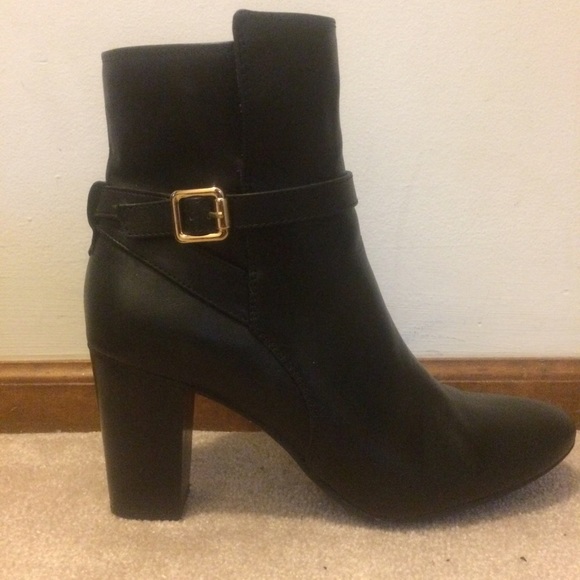 Black Boots With Gold Buckle