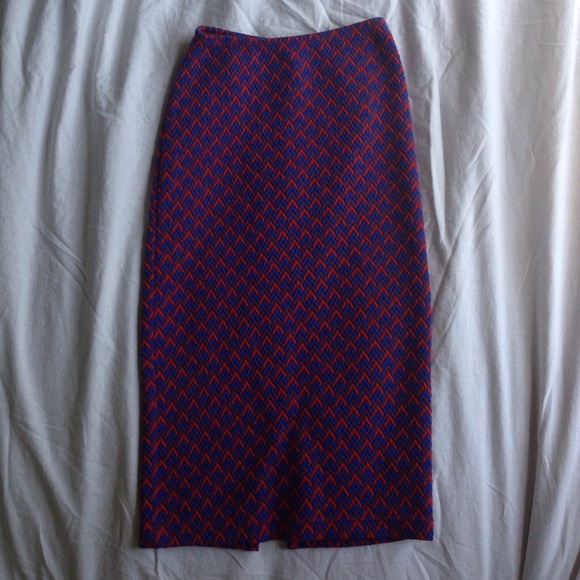 American Apparel Jacquard Mid-Length Pencil Skirt