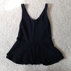 black peplum top, small