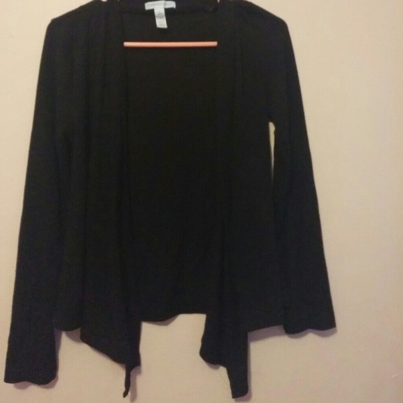 All black cardigan