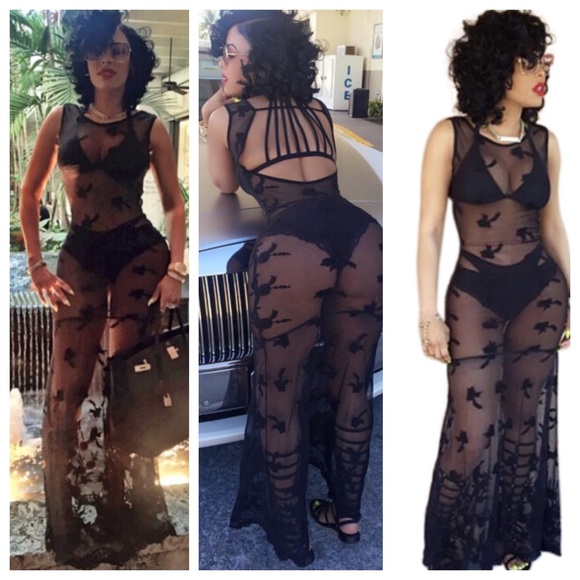 See thru trumpet dress