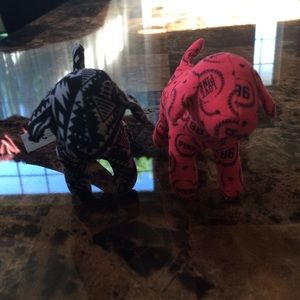 Set of 2 mini pink dogs!