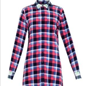 Sold!!!!!!!!Equipment Brett Navy and Pink Plaid