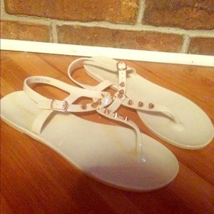 Express  Nude Jelly sandals