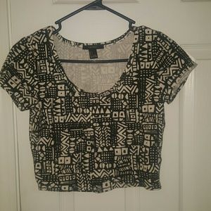 Aztec crop top