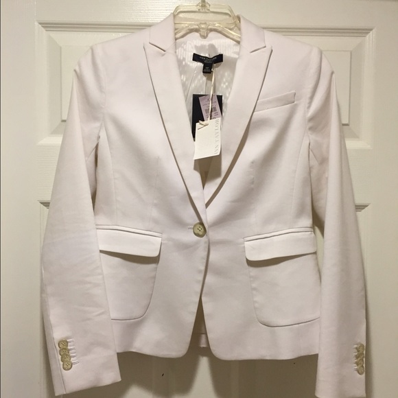 Ann Taylor white blazer