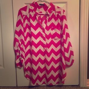 Pink chevron blouse