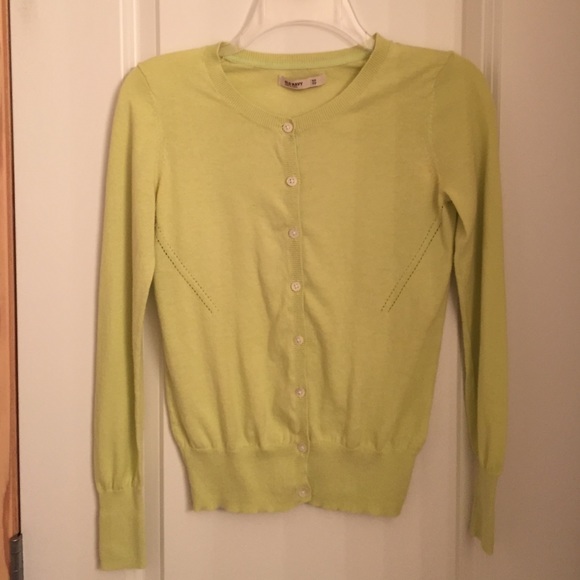 Lime Green Cardigan