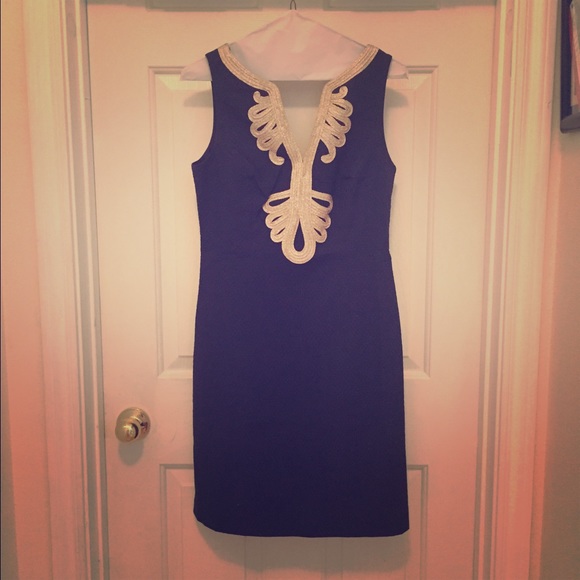 Lilly Pulitzer Navy Janice Shift Dress