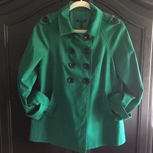 Cute Green Coat with Buttons
