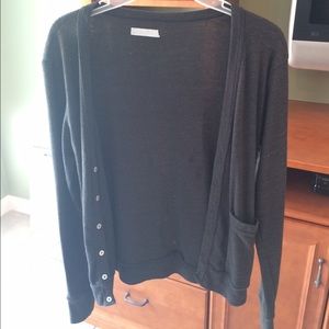 Black Tri-blend Cardigan American Apparel