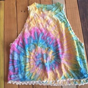 Adorable LF Tie Dye Crop Top