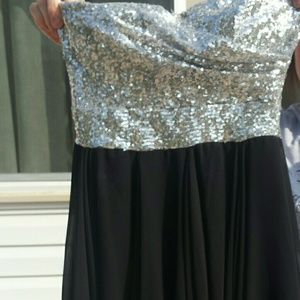 Sparkly Silver and Black dress