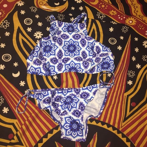 high neck bathing suit