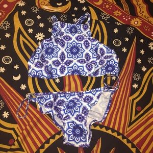 high neck bathing suit