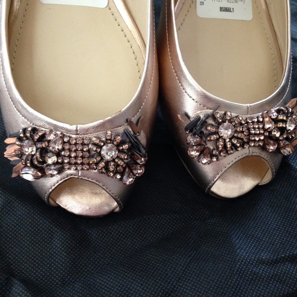 👰🏼ATTENTION BRIDES Vera Wang rose gold Flats - Picture 3 of 4