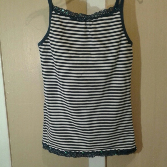 2 piece blue/white blouse - Picture 3 of 4