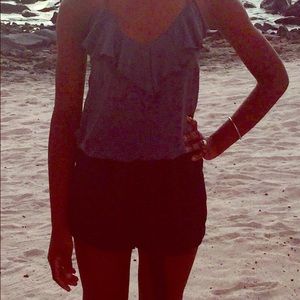 Grey and Black Romper