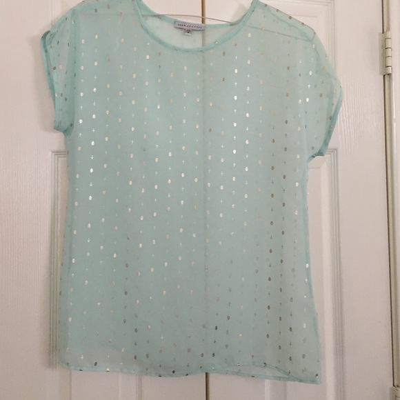 Mint green pastel skull & bones shirt