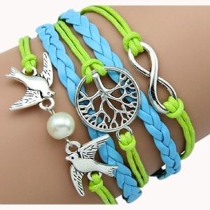 Green and blue bracelet