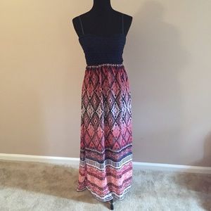 Tribal Print Maxi Dress