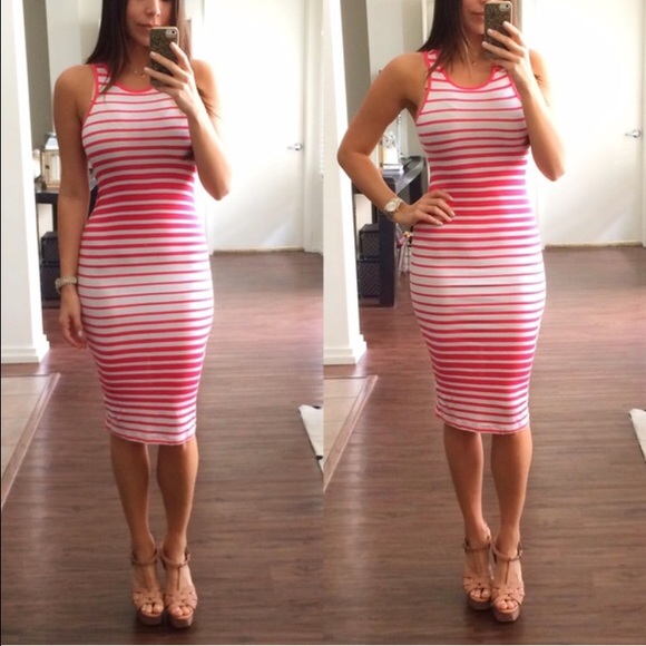 SOLD Striped Dress - Picture 2 of 4