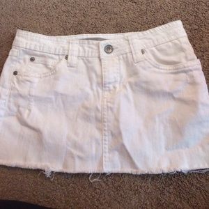 White Jean skirt
