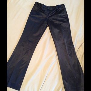 Navy Blue Satin Pants