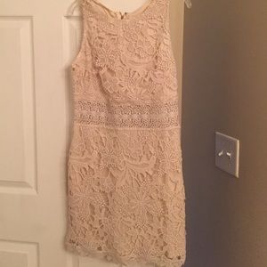 Nude lace detail dress-- only worn once