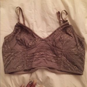 Initimately Free People Lace Bralette Tan