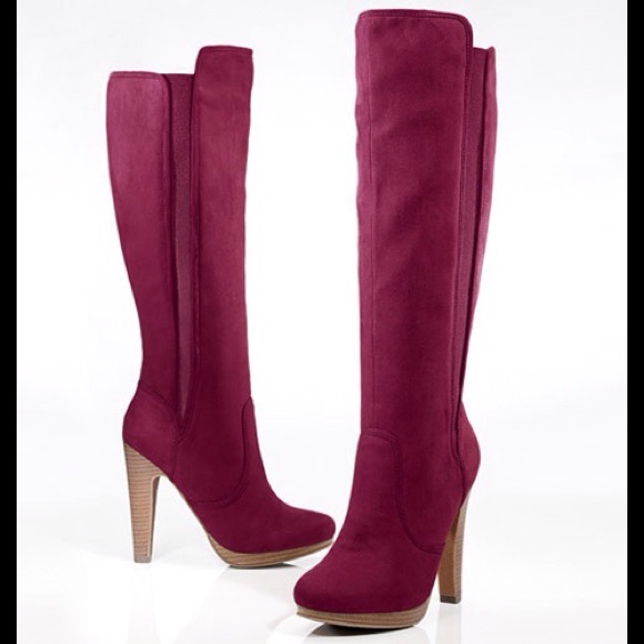 Forever selected Paula Abdul Boots - Cranberry color tall boots