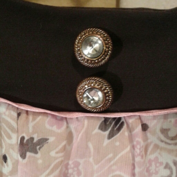 Brown/Pink Blouse - Picture 2 of 4