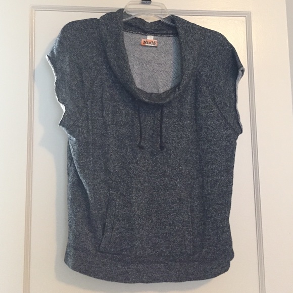 Gray Pull-string Workout Shirt