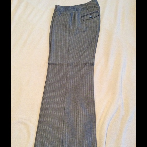 Pinstriped grey pants from Express