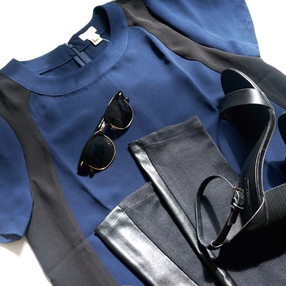 J. Crew Tops - J.Crew Colorblock Crepe Top