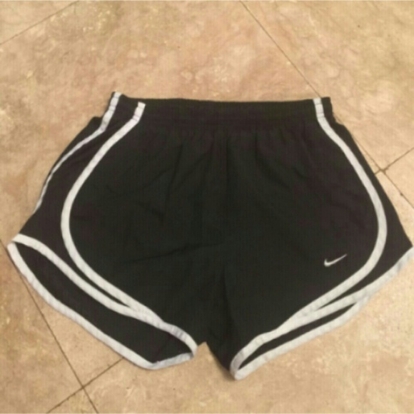 Nike dri fit shorts black and white