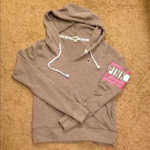 PINK grey hoodie