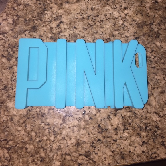 Iphone 6 Pink Case (Blue)